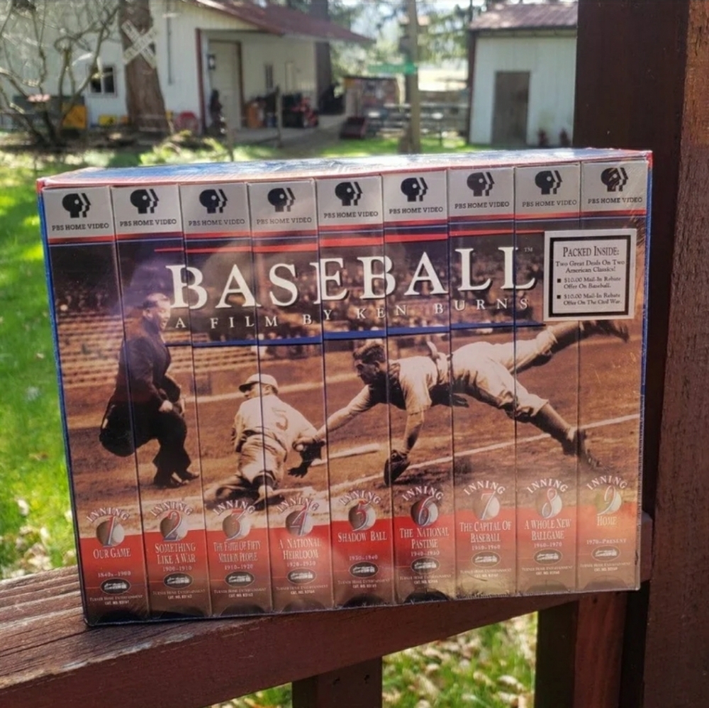 New & Sealed PBS Baseball A Film By Ken Burns VHS Box Set